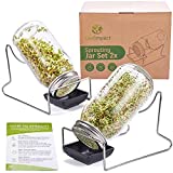 2 sprouter glass |  Complete set for growing sprouts...