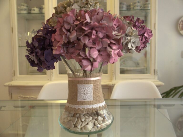 hortensias secas decoracion