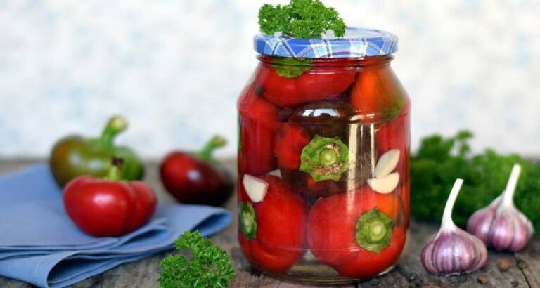 Conserva de pimientos al natural