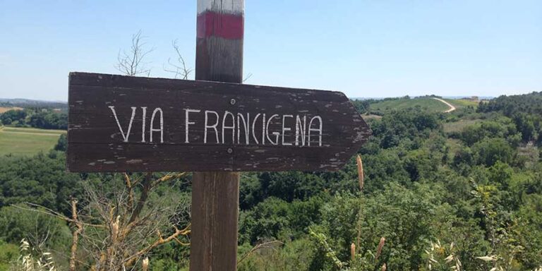 The old farmhouse of the Via Francigena