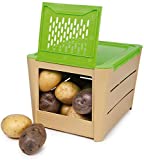 Snips 000500 Potato, Onion and Vegetable Holder, Plastic, Brown and Green