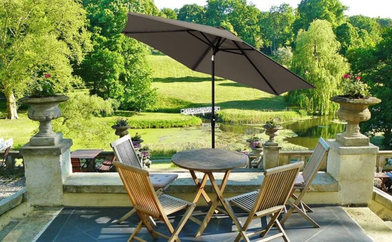sombrillas jardin