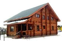What is a wooden house called?