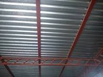 How is the galvanized sheet fixed?