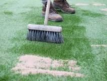 When should you put silica sand on synthetic turf?
