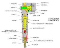What are the parts of an injector?