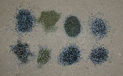 What is the difference between white powder and black powder?