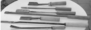 What are the gouges called?