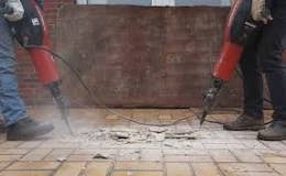 How is the jackhammer used?
