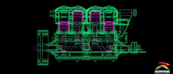 What is the function of the parts of a diesel engine?