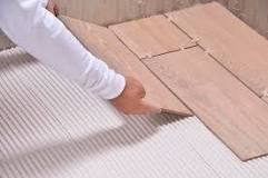 What is used to glue the porcelain tile?