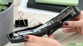 How do you use a stapler?