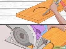 How to make a hole in the wood?