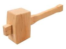 What is a wooden mallet?