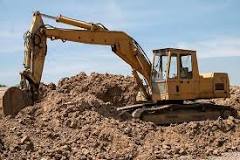 What machinery is used for an excavation?