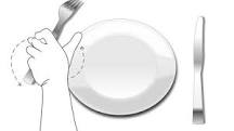 How to bring the fork to the mouth?