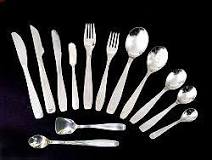 What metal is used in cutlery?