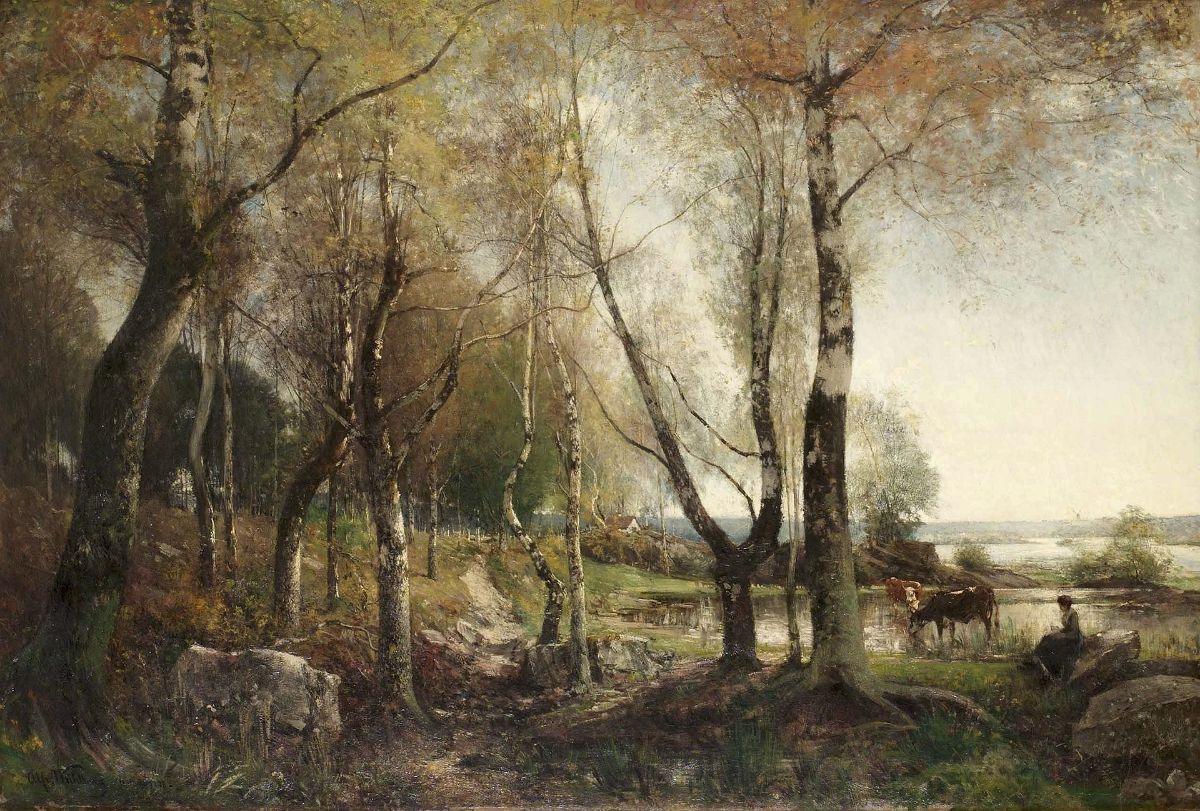 Painting by Alfred Wahlberg