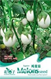 40+ Organic Casper White Eggplant Seeds - Non-GMO, Great For Spring & Summer Planting