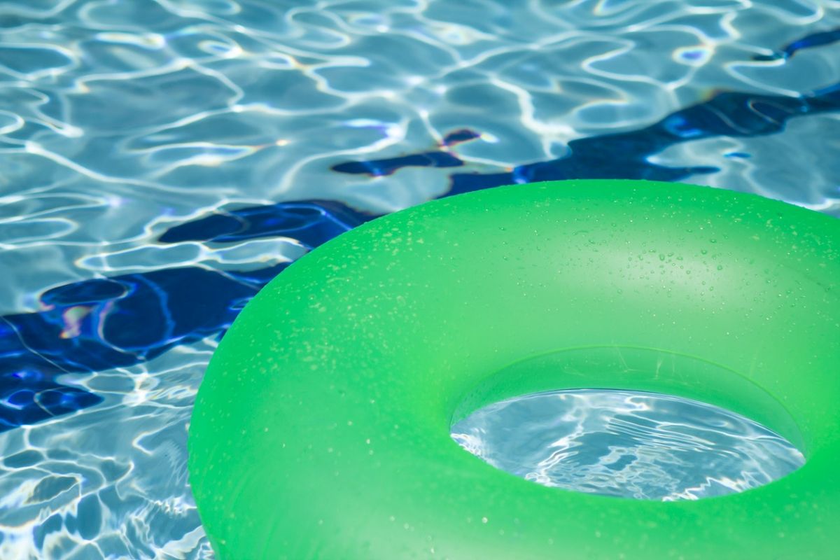 swimming pool with float