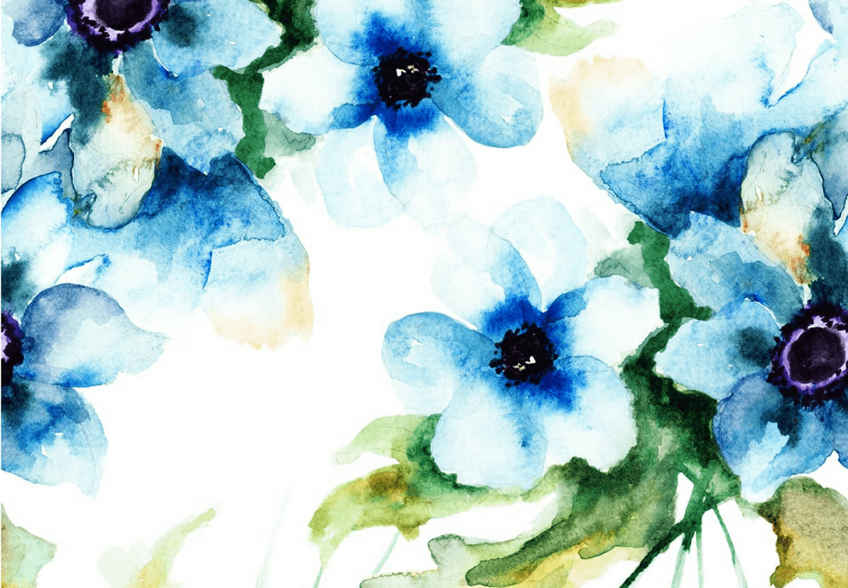 paint with flowers