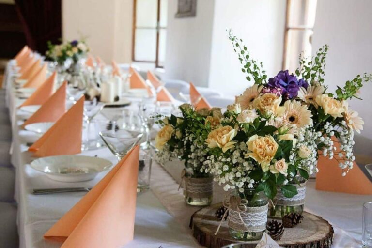 Ideas de centros de mesas para bodas de verano
